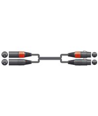 Chord 2XF-2XM600 Καλώδιο Ήχου 2 x XLR Female - 2 x XLR Male 6m (Τεμάχιο)