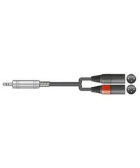 Citronic 190.135UK Καλώδιο Ήχου 3.5mm mini jack σε 2 x Stereo XLRM 1m