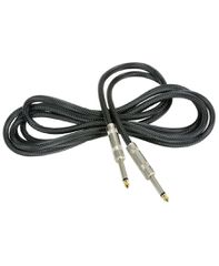 Citronic 190.281UK Πλεκτό Καλώδιο Κιθάρας 6,3 mm Mono Jack Plug – 6,3 mm Mono Jack Plug 3m Black (Τεμάχιο)