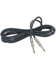 Citronic 190.284UK Πλεκτό καλώδιο κιθάρας 6,3mm Mono Jack Plug - 6,3 mm Mono Jack Plug Black/Blue 3m (Τεμάχιο)