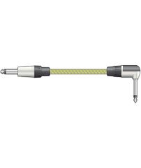 Citronic 190.383UK Πλεκτό καλώδιο κιθάρας 6,3mm ορθή γωνία Mono Jack Plug - 6,3 mm Mono Jack Plug 3m (Τεμάχιο)