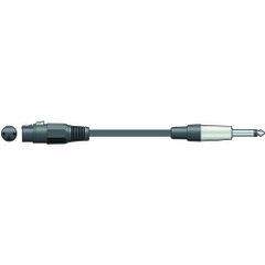 Citronic XF-M6J300BK Classic Microphone Leads XLR Female - 6,3mm Mono Jack Plug 3m (Τεμάχιο)