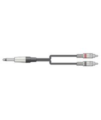 M6J-2R150 Καλώδιο Ήχου 6.3mm Mono Jack Plug - 2 x RCA Plugs 1,5 m (Τεμάχιο)
