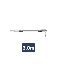 M6J-90J300 Καλώδιο Κιθάρας σε Ορθή Γωνία 6.3mm Mono Jack Plug - 6.3mm Mono Jack Plug 3m (Τεμάχιο)