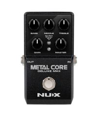NUX METALCOREDLX-MKII Metal Core Deluxe mkII Pedal Evolving from the popular Metal Core Deluxe pedal, the mkII version now has 3 selectable amplifier models based on much-revered high gain valve ampli