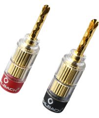 OEHLBACH Banana Tube 1.5mm² - 6mm² Επίχρυσο (3021) (Σετ 4 τεμάχια)