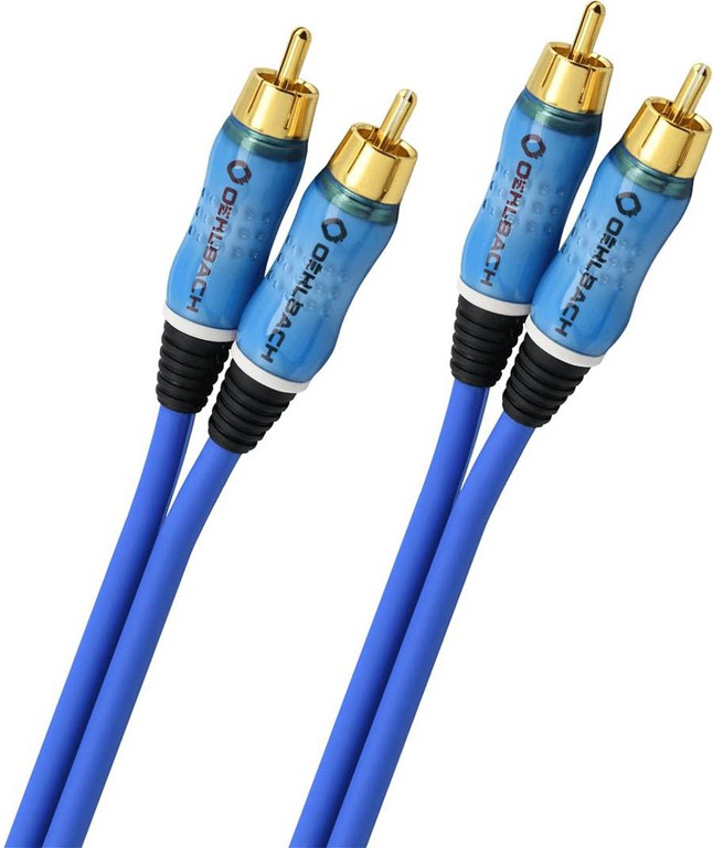 Oehlbach BEAT! Audio Διπλό RCA 2m Blue (Τεμάχιο)