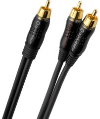 Oehlbach BOOOM Καλώδιο Subwoofer Y-RCA RCA - 2 x RCA 2m Black (Τεμάχιο)