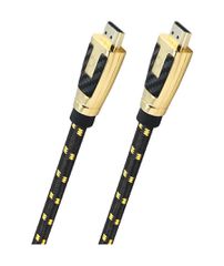 Oehlbach CARB CONNECT ULTRA Καλώδιο HDMI® High End 8K 0,75m Black/Gold (Τεμάχιο)