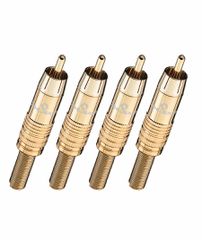 Oehlbach CJG 51 Βύσματα Cinch RCA Χρυσά (4 Τεμάχια)