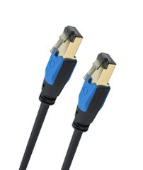 Oehlbach Giga Καλώδιο Streaming και Δικτύου Cat 8.1 1m Black (Τεμάχιο)