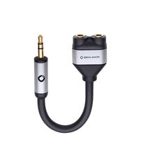 Oehlbach I-CONNECT SPLIT Y-adapter 3.5 jack to 2x3.5 jack socket Black (Τεμάχιο)