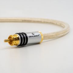 Oehlbach Silvershield Flex Digital audio cinch cable RCA to RCA 75 cm Transparent Silver