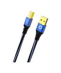 Oehlbach USB Plus B Καλώδιο USB 2.0 Type A σε Type B 1m Blue (Τεμάχιο)