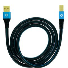 Oehlbach USB Plus B USB 2.0 cable type A to type B 3 m Blue