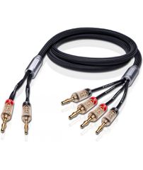 Oehlbach XXL Fusion Four B Υψηλής Ποιότητας HPOCC® Καλώδιο Ηχείων για Bi-Wiring με Banana Plugs 4.5m Black