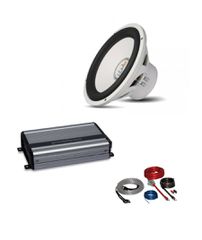 Powerbass XL-1240MF+XL-2205M+EPK10 Πακέτο Ήχου Σκάφους με Subwoofer, Ενισχυτή και Καλωδίωση (Σετ)