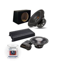 Powerbass Ολοκληρωμένο Πακέτο με Ενισχυτή, Ηχεία, Subwoofer 12″ & Kit Καλωδίωσης Ενισχυτή (Σετ)