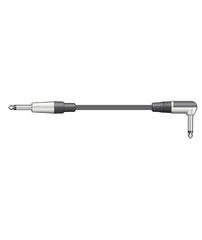 Qtx 190.146UK Καλώδιο Κιθάρας 6.3mm Mono Jack σε Ορθή Γωνία - 6.3mm Mono Jack 6m (Τεμάχιο)