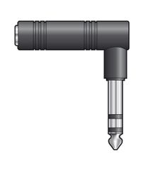 Qtx 758.334UK Αντάπτορας σε Ορθή Γωνία 6.3mm Stereo Jack Βύσμα - Υποδοχή (Τεμάχιο)