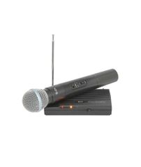 Qtx VH45B Επαγγελματικό Ασύρματο Μικρόφωνο Χειρός με Δέκτη 174.5MHz (Σετ) Handheld Compact VHF Wireless SystemΦορητό VHF ασύρματο μικρόφωνο με δέκτη, που παρέχεται με τροφοδοτικό, μπαταρίες και καλώδι