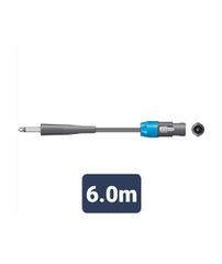 SPK-J600 Καλώδιο Ηχείου 6.3mm Mono Jack Plug - Speaker Plug 6m (Τεμάχιο)