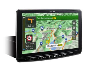 ALPINE INE-F904DU8S 9" Motorhome Navigation System for FIAT Ducato 8 with swivel mechanism