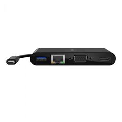BELKIN AVC005BTBK ADAPTER, USB-C TO GBE, HDMI, VGA, USB-A, BLK ΟΛΕΣ ΟΙ ΣΥΝΔΕΣΕΙΣ ΣΕ ΕΝΑ ΣΗΜΕΙΟΑπλοποιήστε τα πολυμέσα σας και συνδέστε όλα όσα χρειάζεστε, χρησιμοποιώντας μονάχα έναν μικρό αντάπτορα.