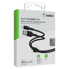 BELKIN CAA008bt3MBL BOOST CHARGE USB-A to LTG_silicone, 3M, Blue