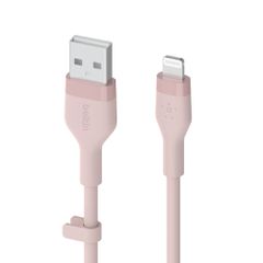 BELKIN CAA008bt3MPK BOOST CHARGE USB-A to LTG_silicone, 3M, Pink