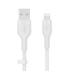 BELKIN CAA008bt3MWH BOOST CHARGE USB-A to LTG_silicone, 3M, White
