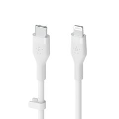 BELKIN CAA009bt1MWH BOOST CHARGE USB-C to LTG_silicone, 1M, White