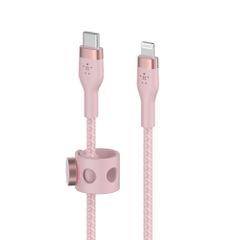 BELKIN CAA011bt1MPK BOOST CHARGE USB-C to LTG_Braided silicone, 1M, Pink