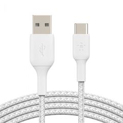 BELKIN CAB002bt3MWH USB-A to USB-C Cable_Braided, 3M, White