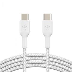 BELKIN CAB004bt1MWH USB-C to USB-C Cable_Braided, 1M, White