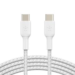 BELKIN CAB004BT2MWH USB-C to USB-C Cable_Braided, 2M, White