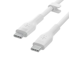 BELKIN CAB009bt3MWH BOOST CHARGE USB-C to USB-C 2.0_silicone, 3M, White