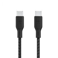 BELKIN CAB014bt2MBK BOOST CHARGE USB-C to USB-C 2.0_Braided silicone, 2M, Black 100W