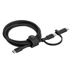 BELKIN CAC003hq1.5MBK 2IN-1 USB-C & LTG BRAIDED CABLE, PCR, 1.5M, BLK