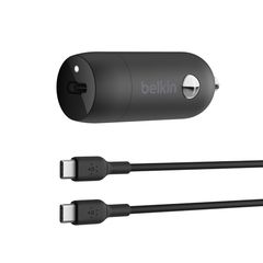 BELKIN CCA004bt1MBK-B6 30W USB-C Car Charger + USB-C to USB-C cable