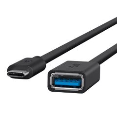 BELKIN F2CU036btBLK ADAPTER, USB 3.0, TYPE C-USB A, 5GBPS, 1.5A, BLACK