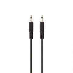 BELKIN F3Y111bf1M-P CABLE, AUDIO, 3.5mm, M/M, 1M, PORTABLE, BLACK, NICKEL