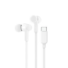 BELKIN G3H0002hqWHV2 USB-C® Wired Earbuds with Adjustable Volume Limiter, White Ενσύρματα Ακουστικά SoundForm: Απόλυτος Ήχος, Απόλυτη ΑντοχήΑπολαύστε μια κορυφαία ακουστική εμπειρία με τα ενσύρματα ακ