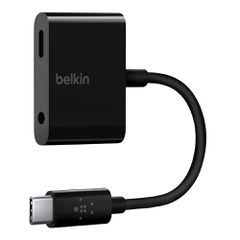 BELKIN NPA004btBK 3.5mm Audio + USB-C Charge Adapter