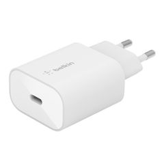 BELKIN WCA004vf1MWH-B5 25W USB-C PD/PPS Home Charger with 1M PVC, USB-C to LTG CABLE WHT