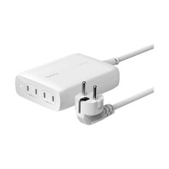 BELKIN WCH015VFWH 200W USB-C CHARGER, GAN, 4-PORT, WHT, 1.5M CORD