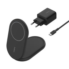 BELKIN WIB007VFBK BOOST^CHARGE Qi2 15W Magnetic Foldable Wireless Charging Stand, Black