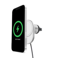 BELKIN WIC008BTGR-NCV2 BOOST^CHARGE Qi2 15W Magnetic Car Vent Mount (No car charge incl)