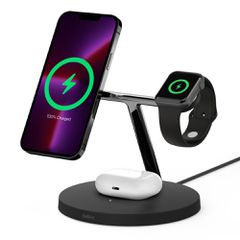 BELKIN WIZ017vfBK 3IN-1 WIRELESS CHARGING STAND WITH MAGSAFE