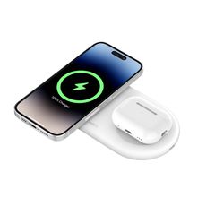 BELKIN WIZ021VFWH BOOST^CHARGE 2in1 plus USB-C 15w Qi2/MagSafe Compatible Wireless Pad, White Με τεχνολογία Qi2Η Qi2 είναι η τελευταία λέξη της τεχνολογίας της ασύρματης φόρτισης. Είναι συμβατή με συσ